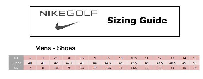 nike golf shoes size 9.5